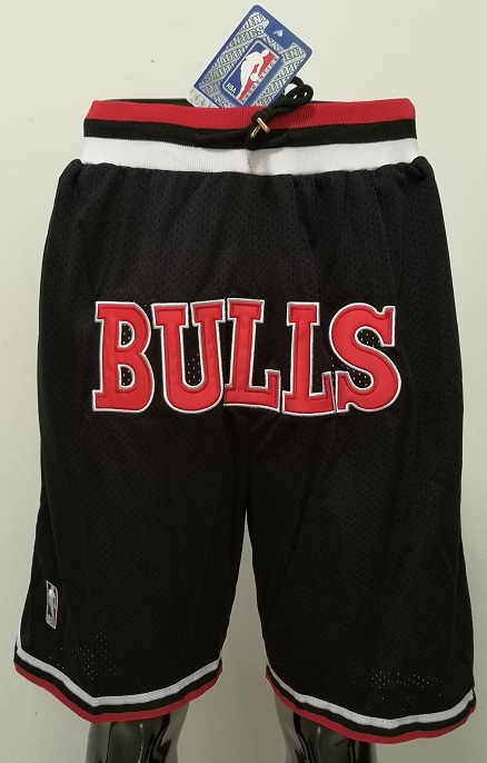 2020 Men NBA Chicago Bulls black shorts->chicago bulls->NBA Jersey